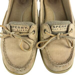 Sperry Top-Sider‎ Angelfish Boat Shoes – Tan Leather, Size 10